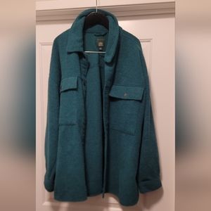 NWOT Wild Fable Green Cozy Shacket